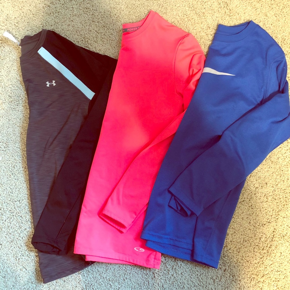 3 long sleeve Workout Shirts